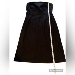Gap black strapless dress